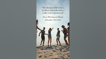 Life - An inspirational quote by Soren Kierkegaard