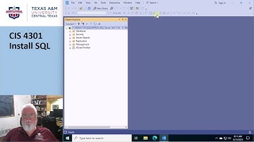 CIS4301 Install SQL