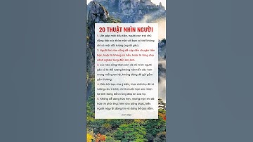 20 thuật nhìn người #sachgiday #shorts