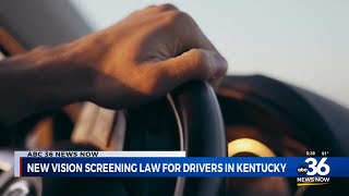 New vision screening law for drivers in Kentucky 091924