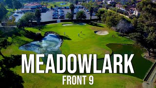 TINY & TREACHEROUS | Meadowlark's FRONT 9 Course Vlog with Drone Flyovers
