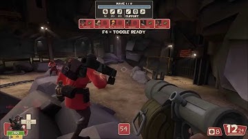 TF2 - MvM: "Bone Shaker" helping a friend and getting full A+ (almost)