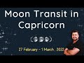 Moon Transit in Capricorn | 27 February - 1 March | Analysis by Punneit