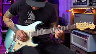 Fender Custom Shop Modern Vintage Player 2-Step Strat in Sherwood Green Guitar Demo ft RJ Ronquillo