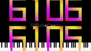 0 - 9999 Numbers with Speeding Up Piano Art 🔢🎹