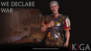 ROME - TRAJAN THE ROMAN EMPEROR ALL VOICED QUOTES & DENOUNCE - CIVILIZATION VI / CIV VI