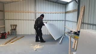 How I insulated and clad my steel shed