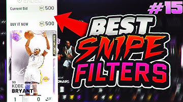 BEST WAY TO MAKE TONS OF MT IN A SMALL AMOUNT OF TIME!! 3 AMAZING SNIPE FILTERS TO USE IN NBA 2K19!