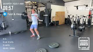 German Throwdown wod 1