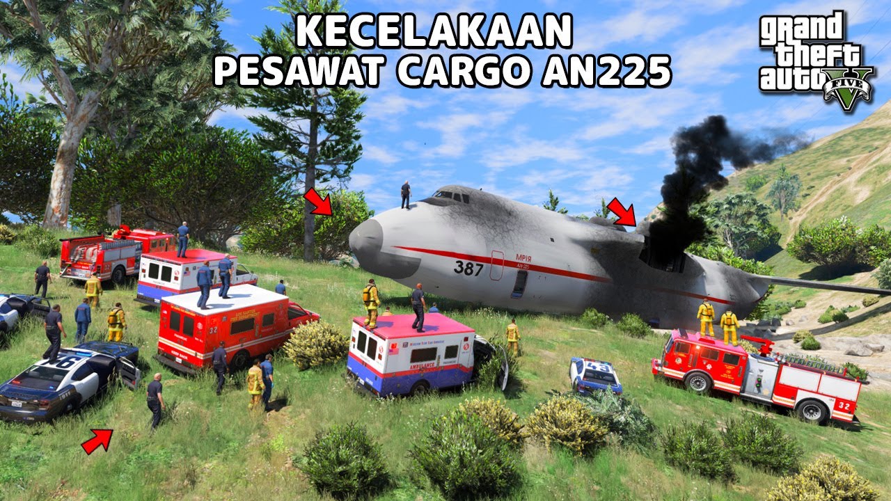 JADI PILOT PESAWAT CARGO DAN KECELAKAAN - GTA 5 MOD