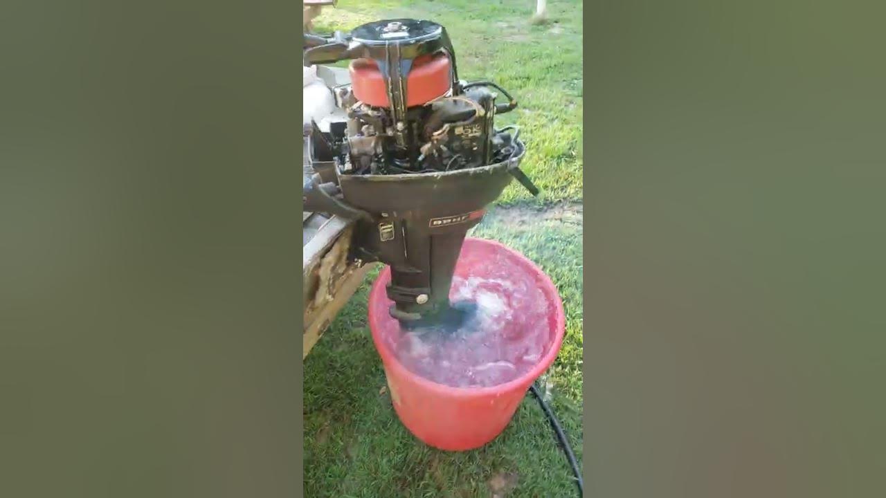 1969 Mercury 9.8 outboard motor YouTube