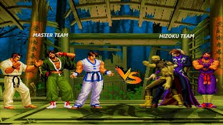 [MUGEN KOF] Master Team VS Hizoku Team [Kim/Takuma/Saisyu VS Eiji/Lin/Duo Lon][The King Of Fighters]