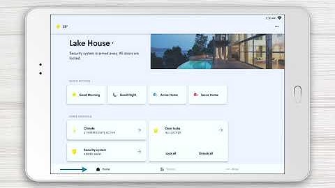 Navigating your Crestron App Home Page