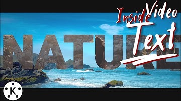 Video Inside Text Transition. KineMaster Tutorial.