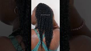 Rinsing out Indian healing clay mask #claymask #healthynaturalhair #haircare
