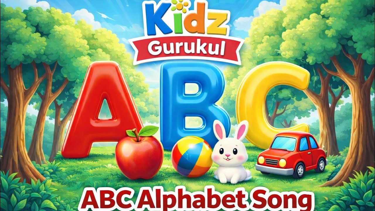 👉 A for Apple | ABC Learning for Kids | Kidz Gurukul
