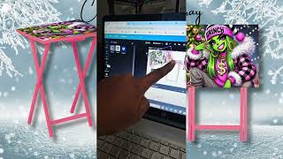 How to Sell Custom TV Tray Tables Using Canva Mockups – No Finished Product Needed!