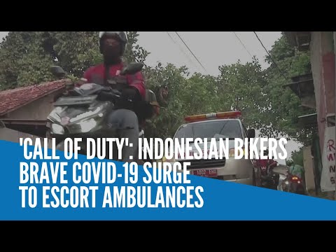 'Call of duty': Indonesian bikers brave COVID-19 surge to escort ambulances