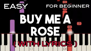 Buy Me A Rose Lyrics - Kenny Rogers Slow Easy Piano