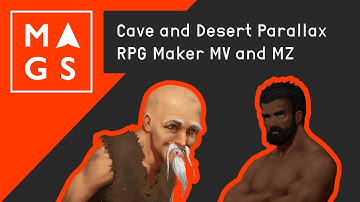 2D Cave and Desert Parallax Scene, RPG Maker MZ / MV
