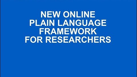 CTSI Open Research Office: New Online Plain Language Framework for Researchers