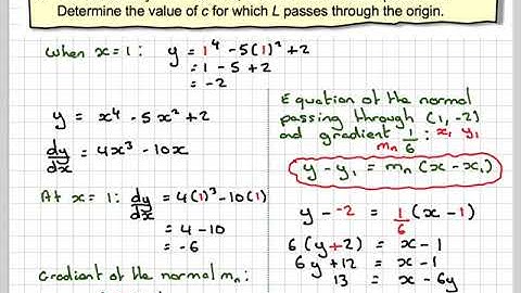 Using the normal to find a constant of a curve
