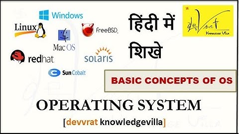 1.1.1 Operating System Video Tutorial for Gate Knowledge and University Exam in Hindi