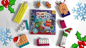 Numberblocks Christmas Sticker Book 1-50 | Numberblock Math Link Cubes 1-30 | Christmas Maths