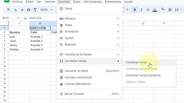 Cómo combinar celdas en hojas de cálculo de Google