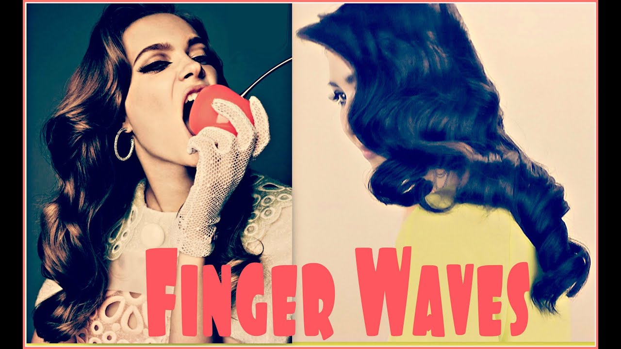 Lana Del Rey Long Hair Tutorial How To Finger Wave Curl 1940s