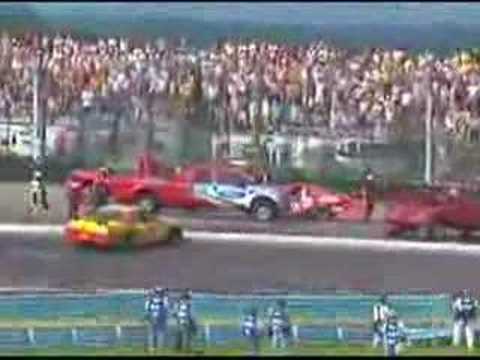Nascar, rissa in pista tra Montoya e Harvick - YouTube