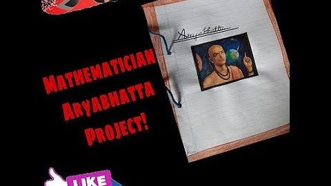 Project on a Mathematician | Just COPY IT!😅! School Project on Aryabhatta for Holiday