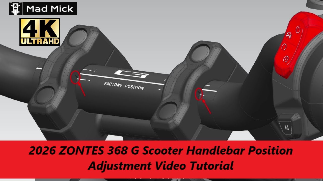 2026 ZONTES 368 G Scooter Handlebar Position Adjustment Video Tutorial ...