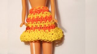 ЮБКА ДЛЯ БАРБИ БЕЗ СТАНКА из резинок Rainbow loom, Радужки Rainbow World ЮБКА ДЛЯ БАРБИ БЕЗ СТАНКА из резинок Rainbow loom, Радужки Rainbow World