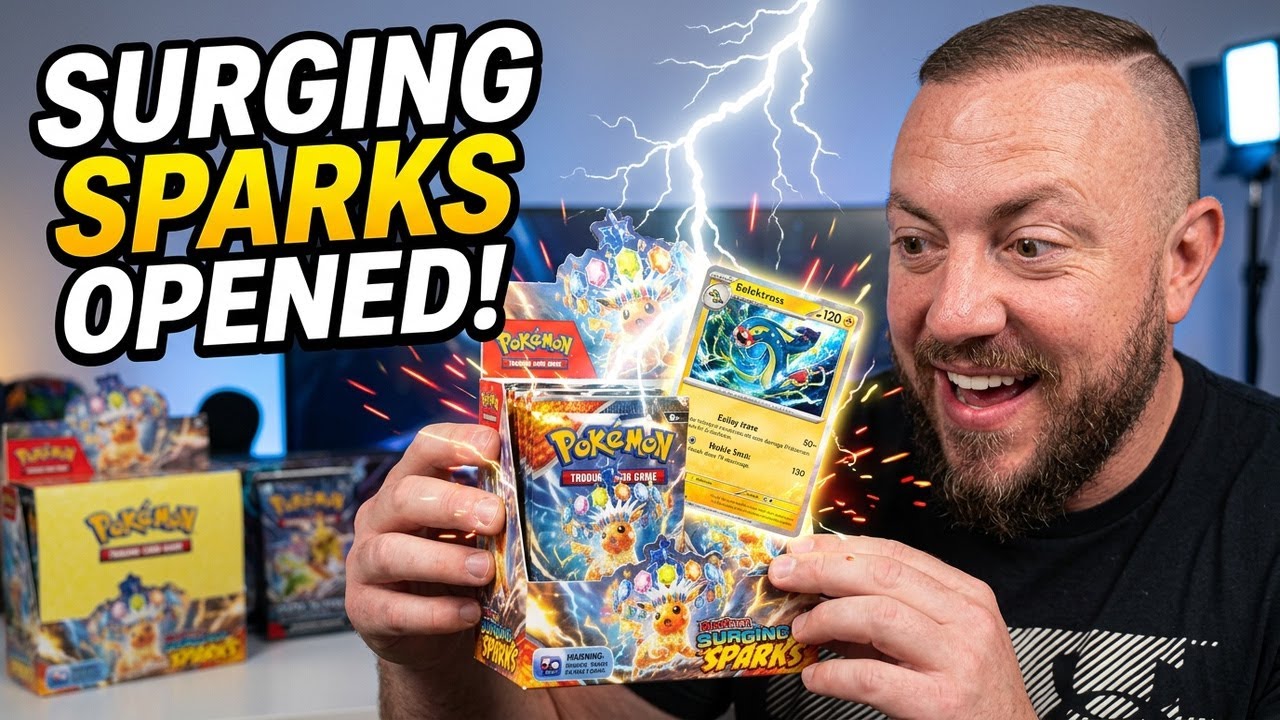 surging sparks booster box opening Pokemon Surging Sparks ETB and Booster Bundle Combo – CardDogTCG