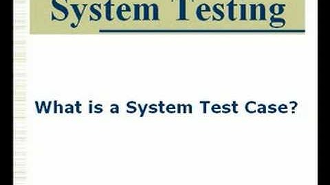 System Testing in Software Testing Projects