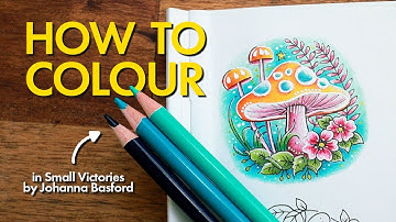 HOW TO COLOUR in "Small Victories" // adult colouring tips for beginners