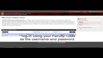 PUPT Online Faculty Evaluation System - Video Tutorial (Faculty Side)