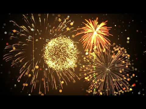 Particles Fireworks Light Up The Sky For Celebration Background