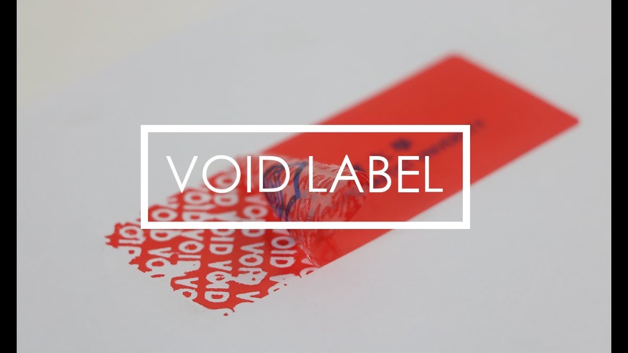 Void label 防揭(防偽)貼紙//Captain Printing彩騰印刷 - YouTube