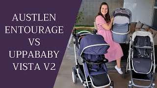 UPPAbaby Vista V2 vs Austlen Entourage 2.0 | Which Is the Better Single to Double Stroller?