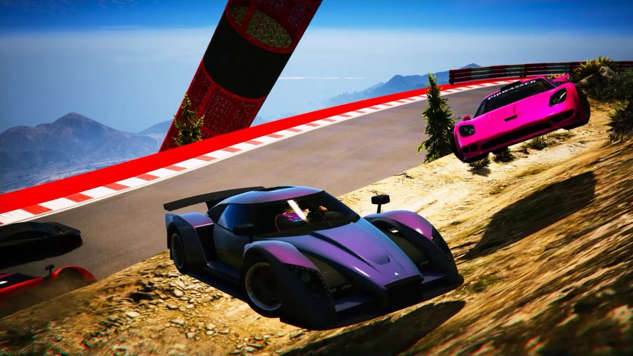 GTA Online - Stunt Race Clips 6 (Using Rockstar Editor) - YouTube