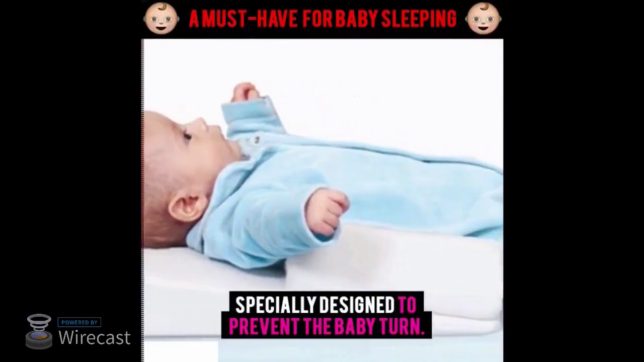 Baby Sleep Fixed Position & Anti Roll Pillow YouTube