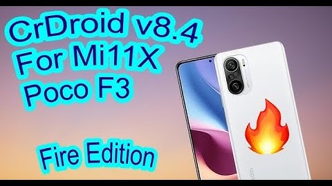 Cr Droid v8.4 For Mi11X | Poco F3 | Smooth, Stock ROM | With huge Customization || 90Fps Gameplay