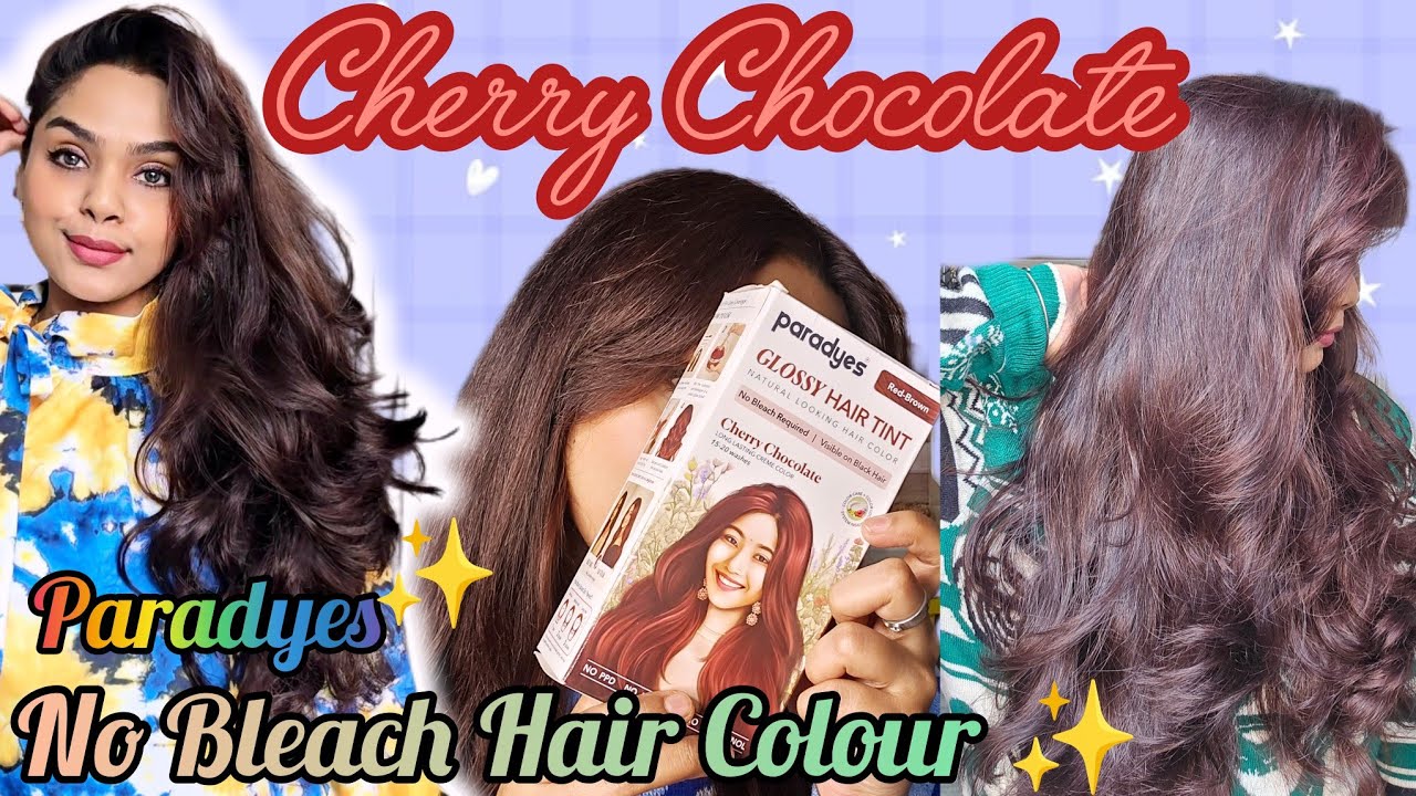 Cherry Chocolate Hair WITHOUT BLEACH?! | Paradyes Glossy Tint Review || Hair Color at Home!