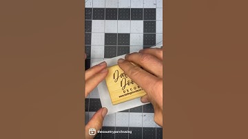 Rubber Stamp for Business Logo #laserengraving #craftideas #co2laser