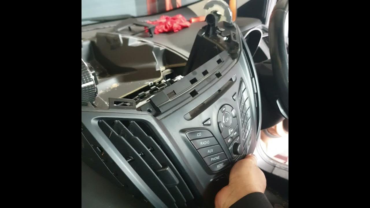 Как снять магнитолу куга 2 How to remove Radio on 2014 Ford KUGA - YouTube