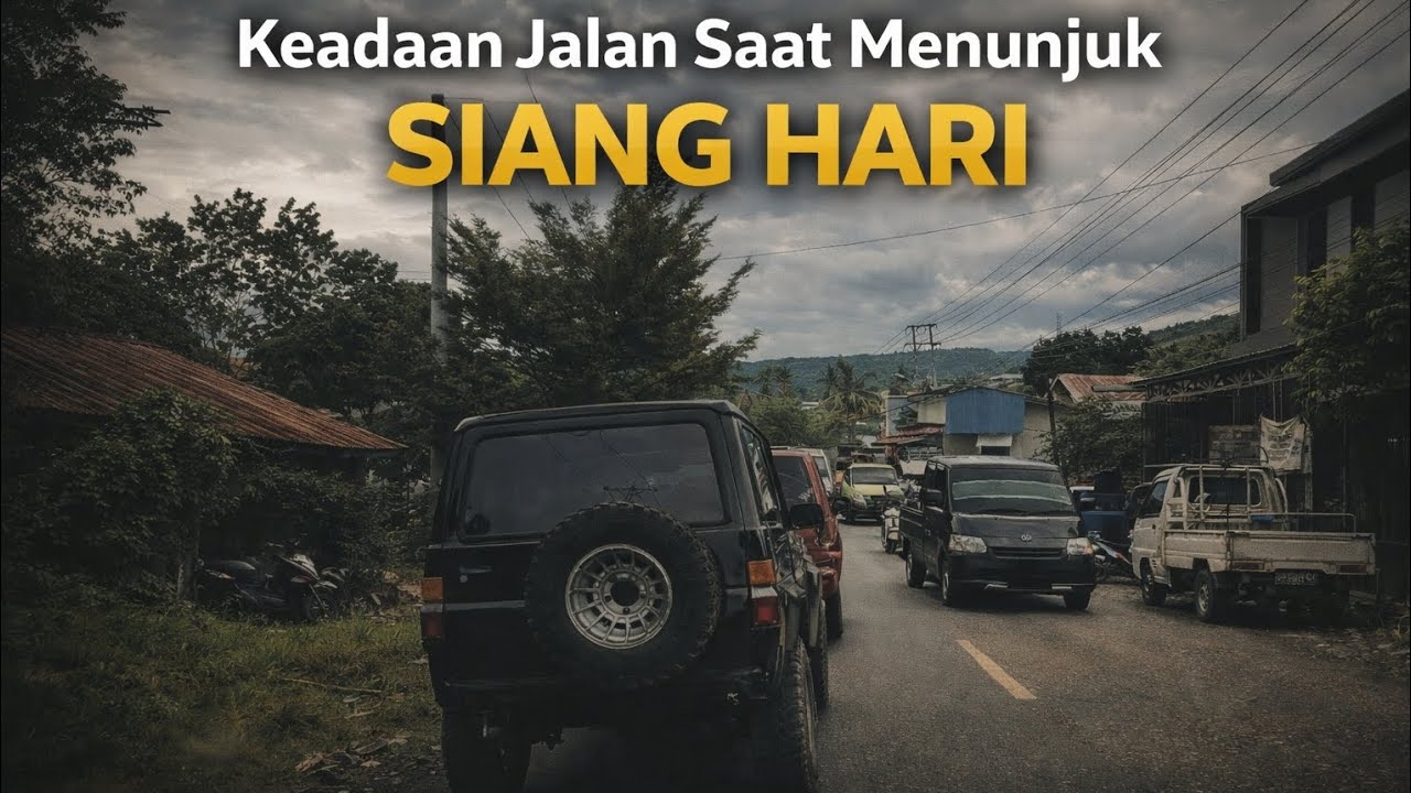 Keadaan Jalan Saat Merujuk Pasien di Siang Hari | Perjalanan di Jalan Ramai