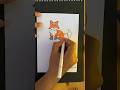 Cara Gambar Rubah Gampang Banget!  Easy Tutorial Drawing #Shorts