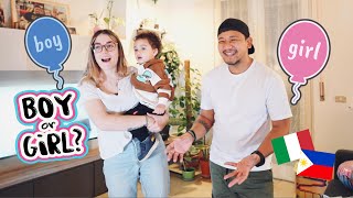 GENDER REVEAL! BOY OR GIRL? BAWAL SA IYAKIN! | FILIPINO ITALIAN FAMILY 🇵🇭 🇮🇹